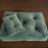 Newborn Velvet Posing Bed and Pillow, Newborn Floor Poser Pillow, Newborn Bedding Prop, Newborn Photography Props Bed, Newborn Posing Pillow