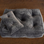 Newborn Velvet Posing Bed and Pillow, Newborn Floor Poser Pillow, Newborn Bedding Prop, Newborn Photography Props Bed, Newborn Posing Pillow