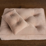 Newborn Velvet Posing Bed and Pillow, Newborn Floor Poser Pillow, Newborn Bedding Prop, Newborn Photography Props Bed, Newborn Posing Pillow
