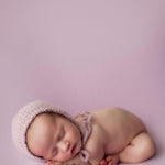 Newborn Knitted Bonnet with Pearl, Newborn Girl Bonnet, Newborn props set, Newborn Photography Props, Newborn girl coming home outfit