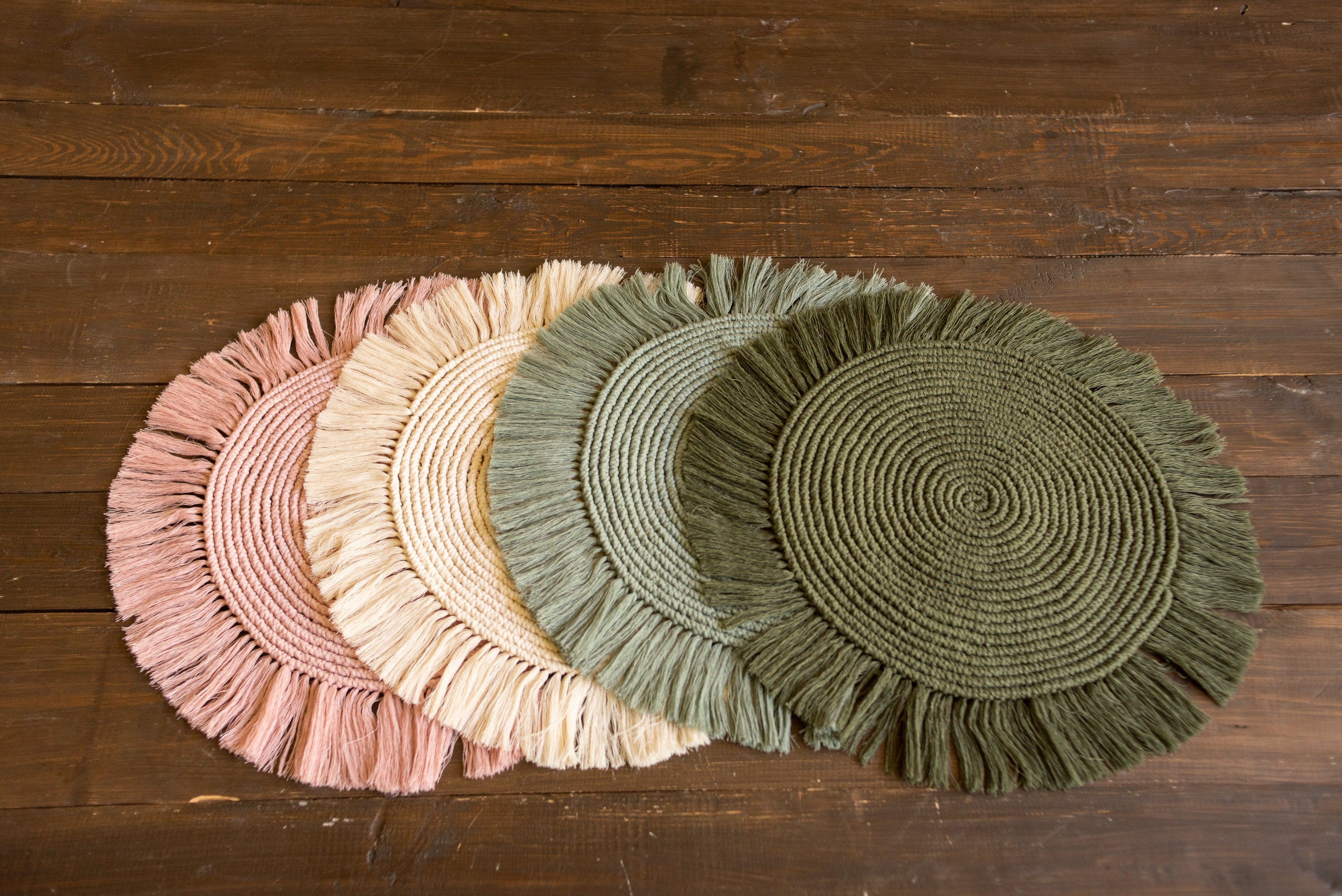 Round Macrame Newborn Rug, Newborn Photography props, Macrame Newborn Props, Newborn Knit Blanket, Natural Macrame Cord Mat Photo Prop