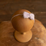 Newborn Knitted Headband for Girl, Newborn Girl Tieback Bow, Newborn Bow Headband, Newborn Girl Headband Bow, Newborn Photography Props