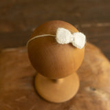 Newborn Knitted Headband for Girl, Newborn Girl Tieback Bow, Newborn Bow Headband, Newborn Girl Headband Bow, Newborn Photography Props