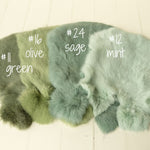 Fluffy rabbit fur baby rug – basket filler and floor layer for newborn photos