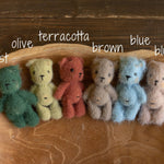 Newborn Knitted Teddy Bear and Bunny Photography Props, Baby Bear Crochet Toy, Newborn Photography Prop, Newborn Knitted Toy Bunny and Bear