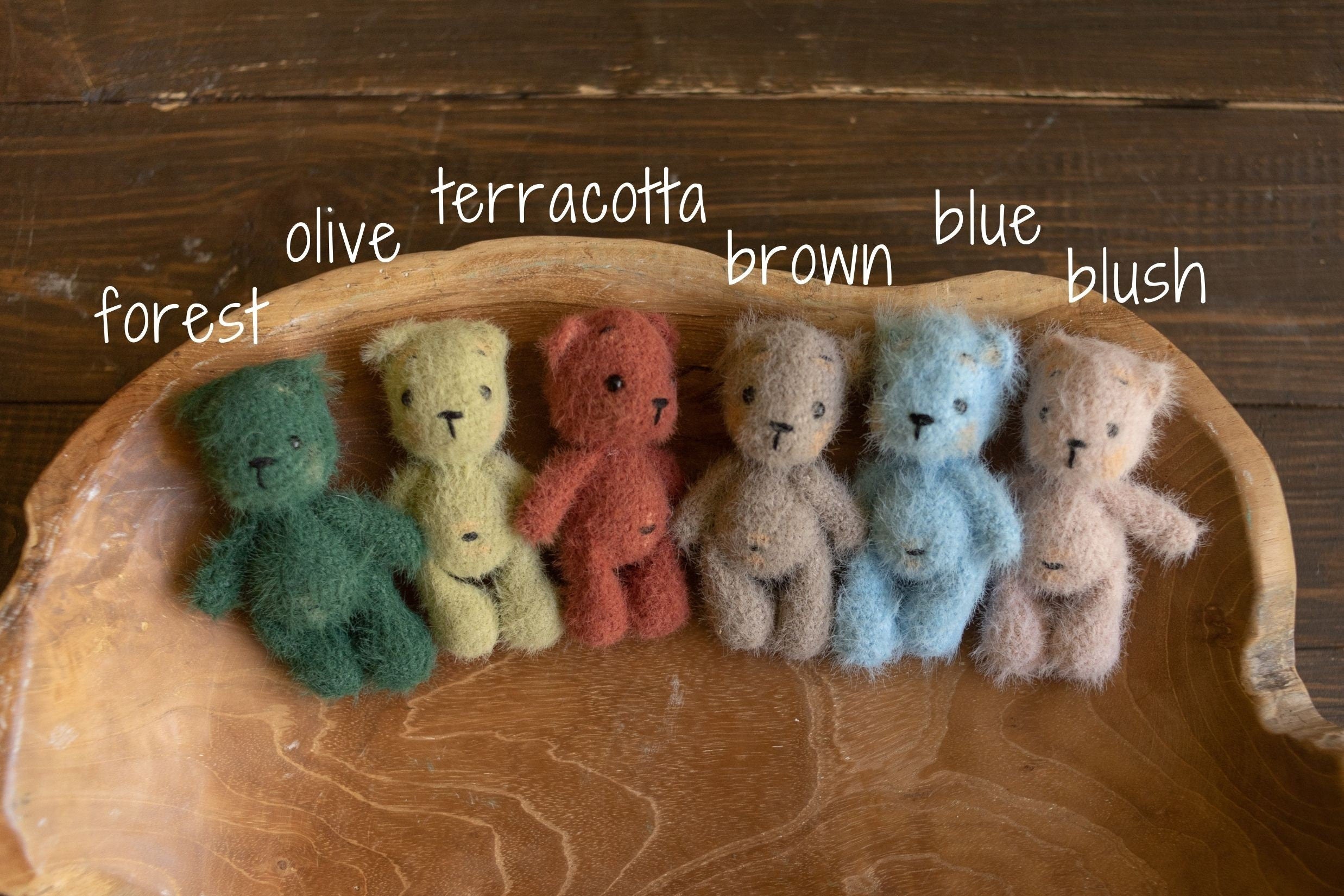 Newborn Knitted Teddy Bear and Bunny Photography Props, Baby Bear Crochet Toy, Newborn Photography Prop, Newborn Knitted Toy Bunny and Bear