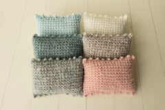 Newborn Knitted Pillow, Newborn Pillow, Newborn Photography Props, Newborn props for photography, Newborn posing pillow,Wool Knitted Pillow