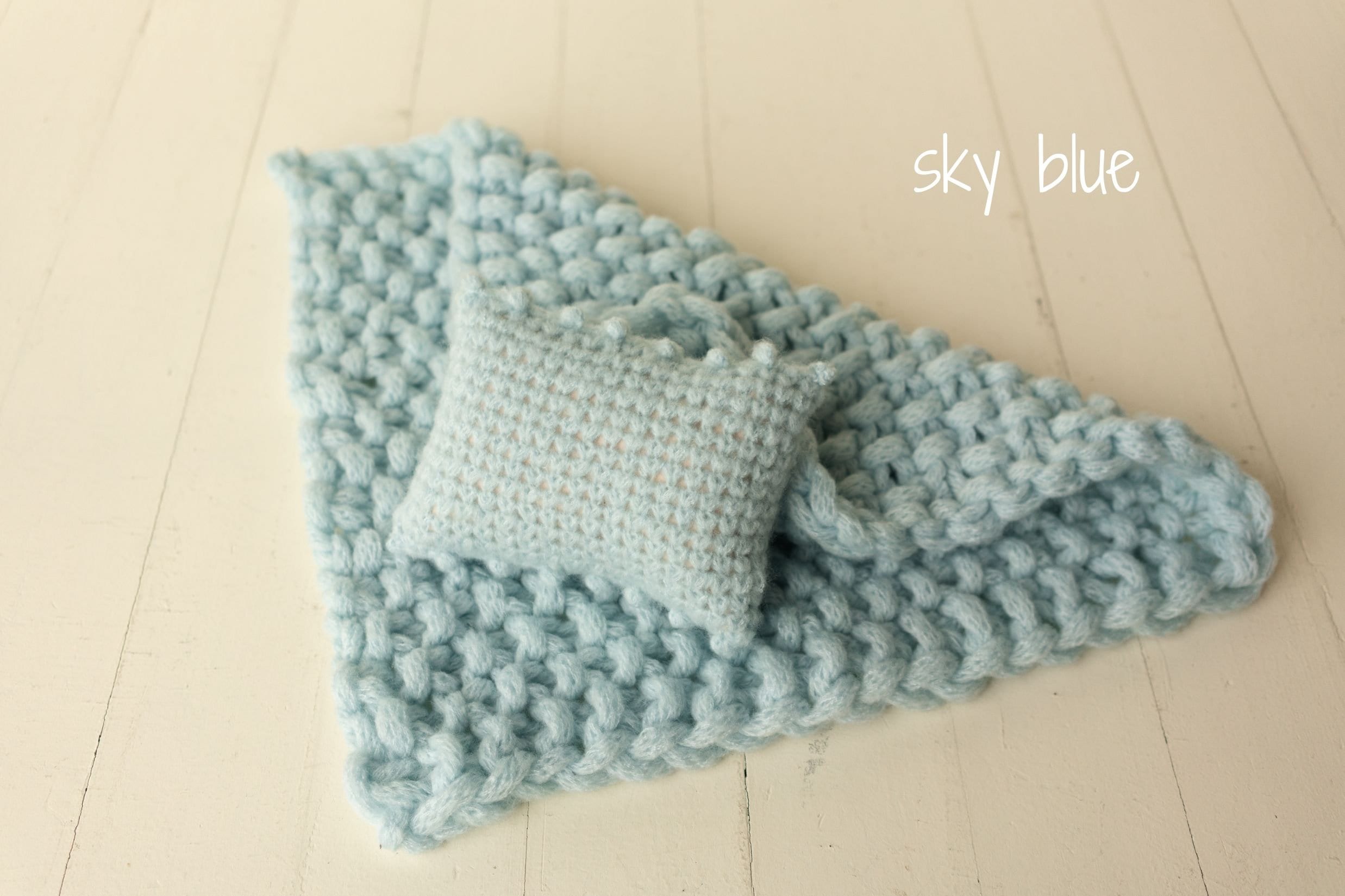 Newborn Knitted Blanket, Newborn Knit Blanket Set,Newborn knit cover,Newborn photography props,Newborn pillow,Newborn props for photography