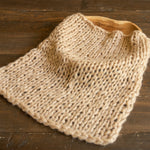 Newborn knitted bonnet, wrap, and blanket set – soft airy yarn for photography