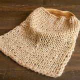 Newborn knitted bonnet, wrap, and blanket set – soft airy yarn for photography