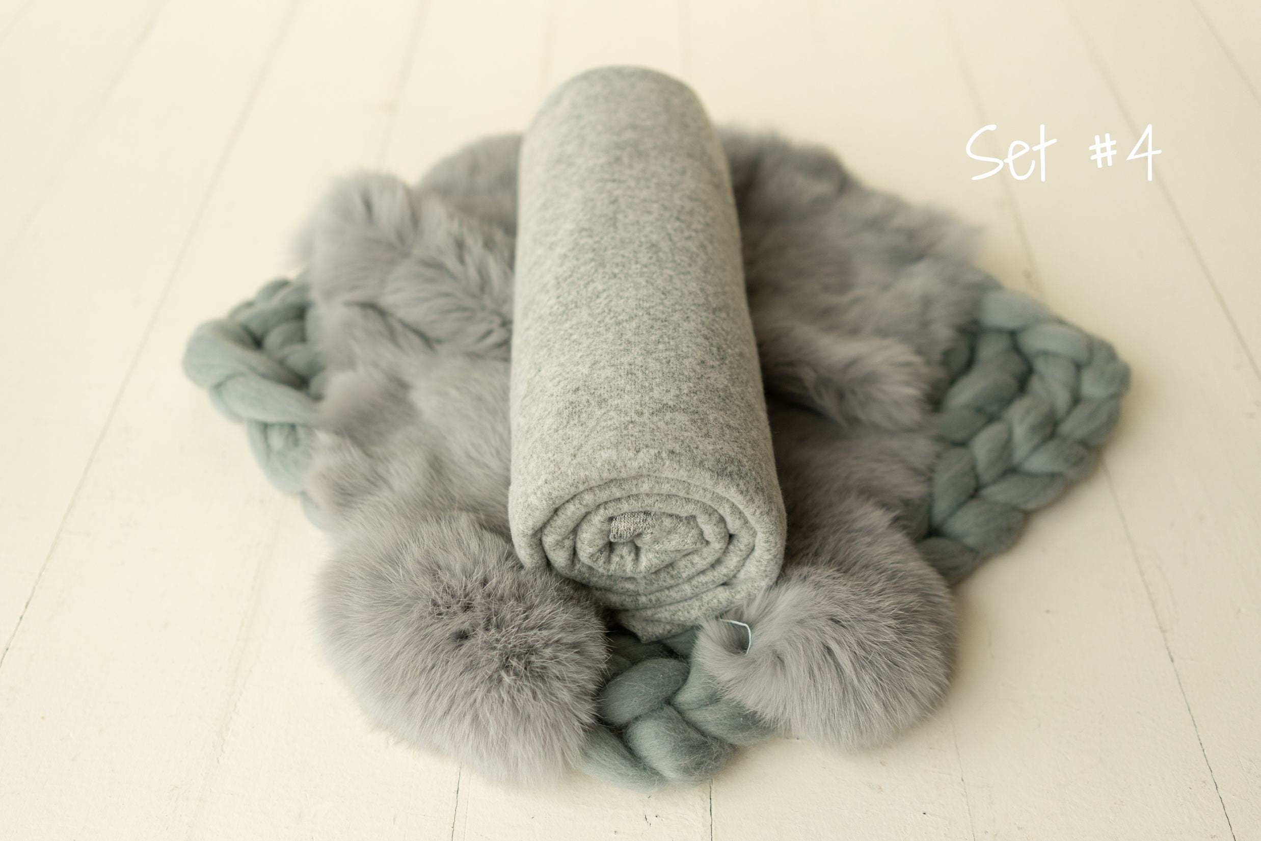 Gray Newborn Photography Props Set, Newborn Posing Fabric,Newborn Bean Bag Fabric Backdrop,Newborn Merino Wool Blanket,Newborn Pillow Prop