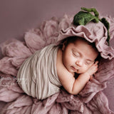 Baby Flower Felt Hat, Flower Newborn Merino Wool Felted Rug Set with Felted Hat for Girl, Newborn Photography props,Newborn Felted Props Set