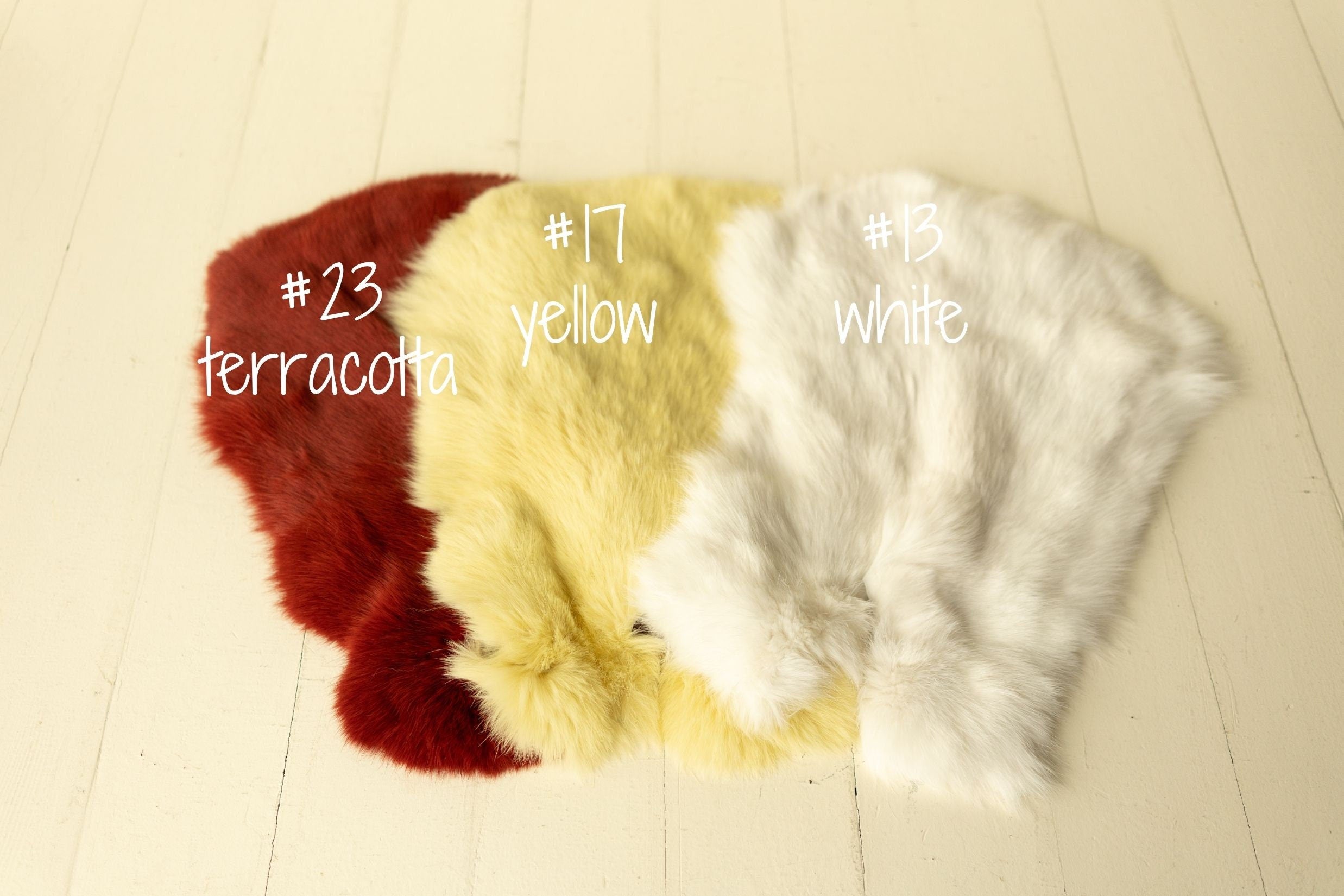 Fluffy rabbit fur baby rug – basket filler and floor layer for newborn photos