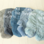 Fluffy rabbit fur baby rug – basket filler and floor layer for newborn photos