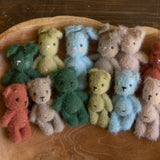 Newborn Knitted Teddy Bear and Bunny Photography Props, Baby Bear Crochet Toy, Newborn Photography Prop, Newborn Knitted Toy Bunny and Bear