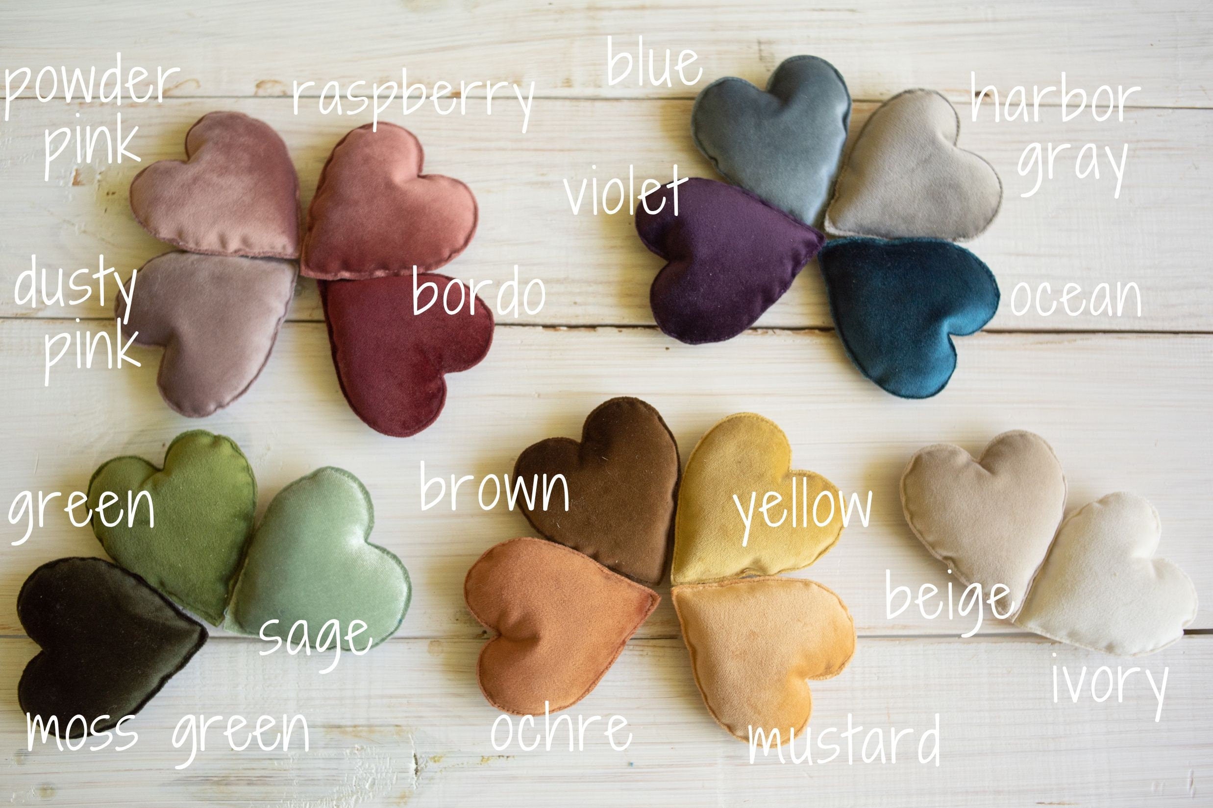 Newborn Velvet Heart Toys, Newborn Heart Decor, Newborn Photography Props Set ,Newborn Photo Props, Newborn Heart Photo Props, Velvet Props