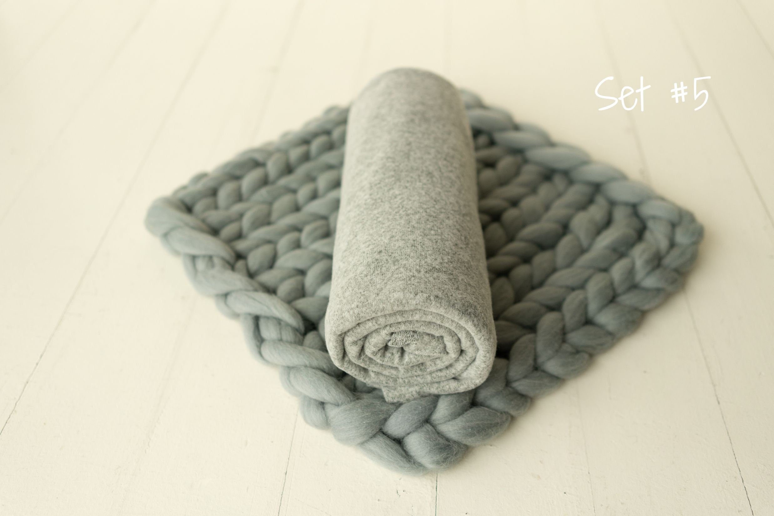 Gray Newborn Photography Props Set, Newborn Posing Fabric,Newborn Bean Bag Fabric Backdrop,Newborn Merino Wool Blanket,Newborn Pillow Prop