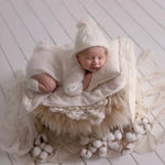 Newborn Cable Knitted Outfit, Newborn Coming Home Outfit,Newborn Cable Knit Hat,Newborn Knitted Outfit,Newborn Photography Props,Pom Pom Hat