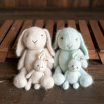 Angora Wool Knitted Baby Rabbit Hat – Newborn Bunny Outfit Prop