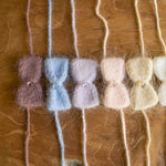 Newborn Knitted Romper for Girl with Bow Headband and Knit Socks, Newborn Girl Coming Home Outfit,Newborn Knitted Outfit,Newborn Photo Props