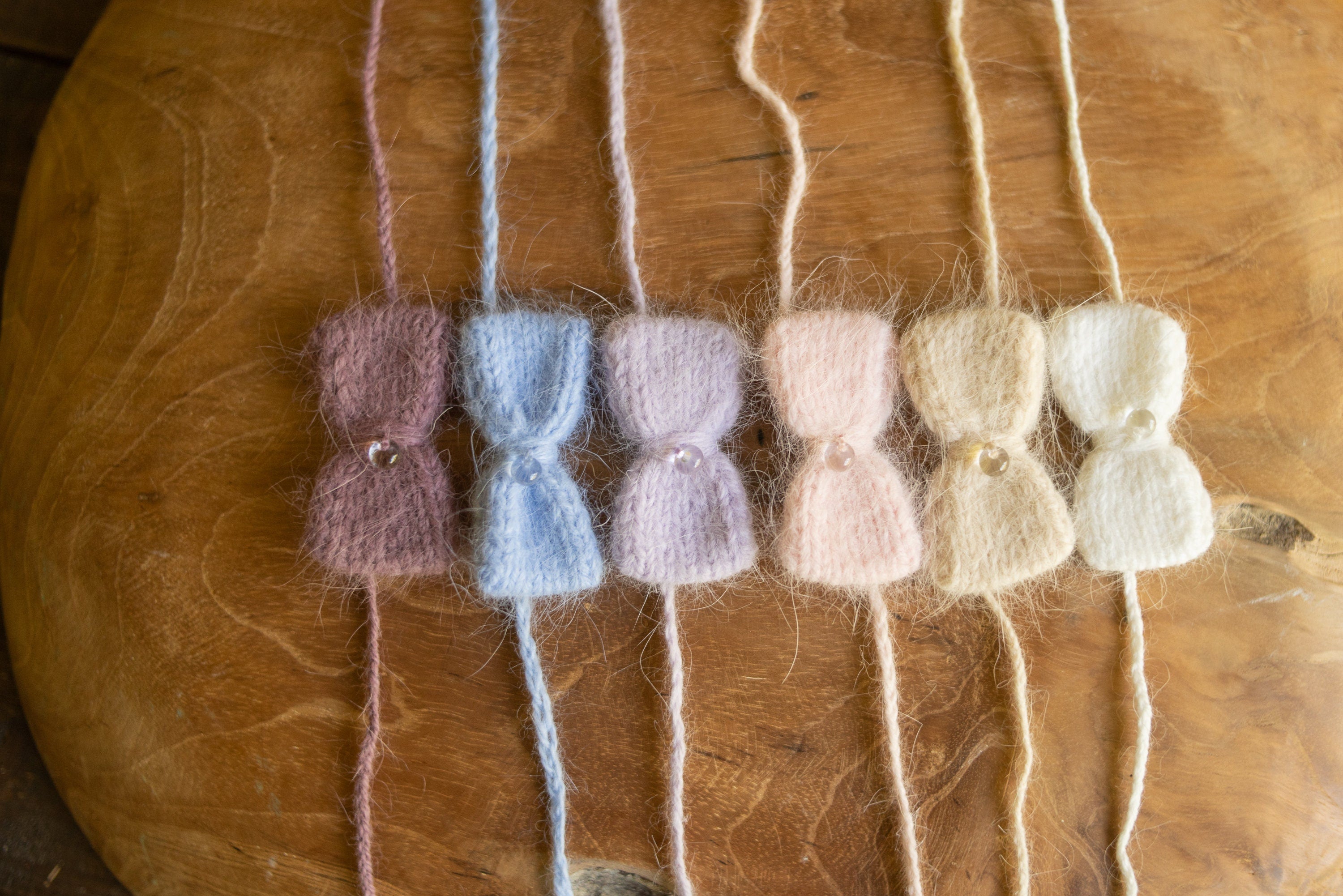 Newborn Knitted Romper for Girl with Bow Headband and Knit Socks, Newborn Girl Coming Home Outfit,Newborn Knitted Outfit,Newborn Photo Props