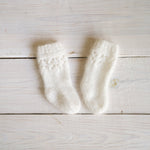 Newborn Knitted Romper for Girl with Bow Headband and Knit Socks, Newborn Girl Coming Home Outfit,Newborn Knitted Outfit,Newborn Photo Props