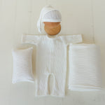 Newborn Fabric Overall, Newborn Coming Home Outfit, Newborn Posing Pillow, Newborn Photography Props Set, Newborn Posing Fabric Backdrop
