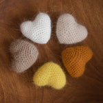 Newborn Knitted Heart Toys, Newborn Heart Decor, Newborn Photography Props Set ,Newborn Heart Props, Newborn Heart Photo Props, Wool Heart