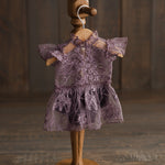 Newborn Lace Romper for Girl, Newborn Photography Props, Newborn Girl Romper, Newborn Coming Home Outfit for Girl, Rustic Baby Girl Romper