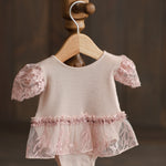 Newborn Romper for Girl, Girl Newborn Photography Props, Newborn Girl Romper, Newborn Coming Home Outfit for Girl, Rustic Baby Girl Romper