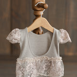 Newborn Romper for Girl, Girl Newborn Photography Props, Newborn Girl Romper, Newborn Coming Home Outfit for Girl, Rustic Baby Girl Romper