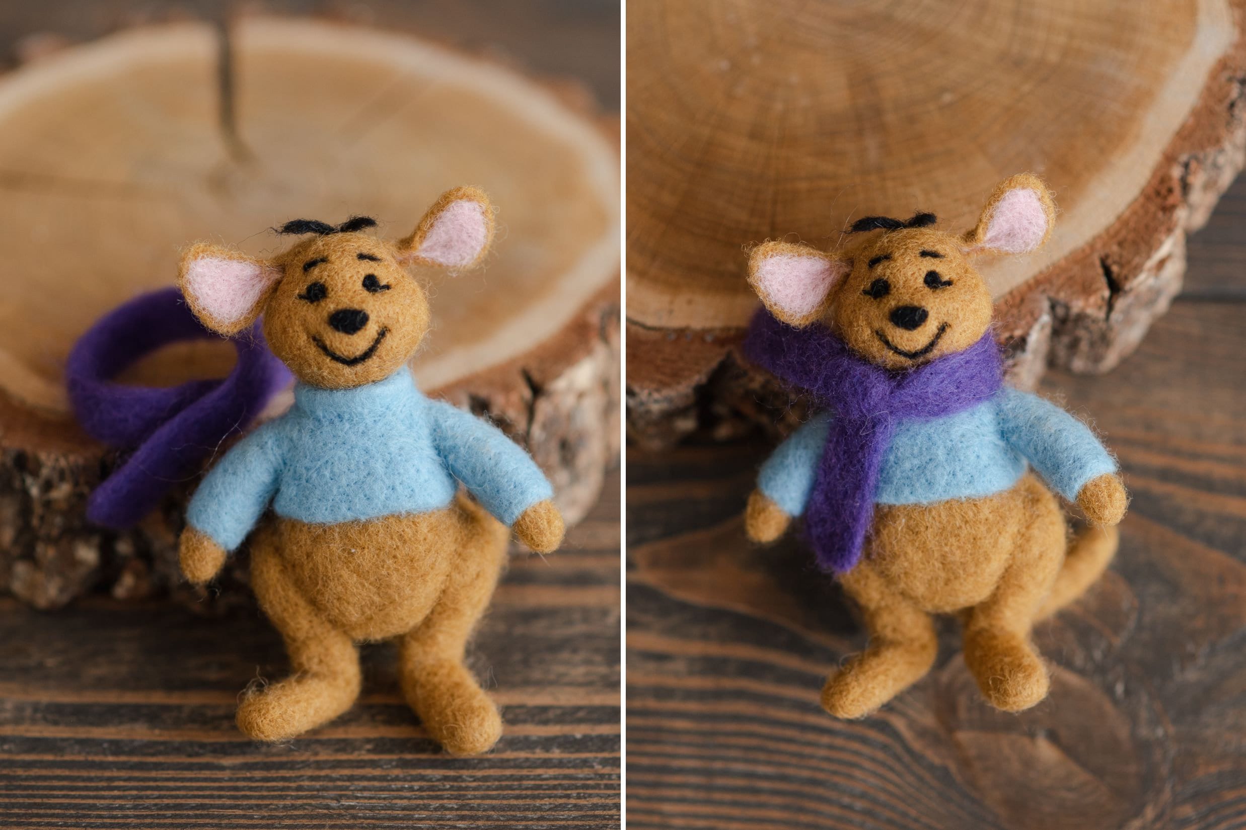 Newborn Teddy Bear Felted Photo Props, Newborn Felted Tiger Toy for Photography, Newborn Felted Honey Pot, Newborn Photography Props