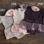 Newborn Romper for Girl, Girl Newborn Photography Props, Newborn Girl Romper, Newborn Coming Home Outfit for Girl, Rustic Baby Girl Romper