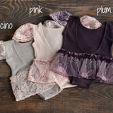 Newborn Romper for Girl, Girl Newborn Photography Props, Newborn Girl Romper, Newborn Coming Home Outfit for Girl, Rustic Baby Girl Romper