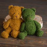 Boucle Knitted Teddy Bear Toy for Newborn Photography Prop, Newborn Knitted Teddy Bear Toy, Big Teddy Bear Toy for Baby, Newborn Bear Props