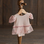 Newborn Romper for Girl, Girl Newborn Photography Props, Newborn Girl Romper, Newborn Coming Home Outfit for Girl, Rustic Baby Girl Romper