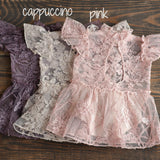 Newborn Lace Romper for Girl, Newborn Photography Props, Newborn Girl Romper, Newborn Coming Home Outfit for Girl, Rustic Baby Girl Romper