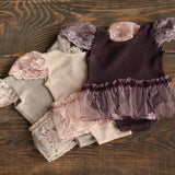 Newborn Romper for Girl, Girl Newborn Photography Props, Newborn Girl Romper, Newborn Coming Home Outfit for Girl, Rustic Baby Girl Romper