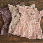 Newborn Lace Romper for Girl, Newborn Photography Props, Newborn Girl Romper, Newborn Coming Home Outfit for Girl, Rustic Baby Girl Romper