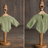 Newborn Cable Knitted Outfit, Newborn Coming Home Outfit,Newborn Cable Knit Hat,Newborn Knitted Outfit,Newborn Photography Props,Pom Pom Hat