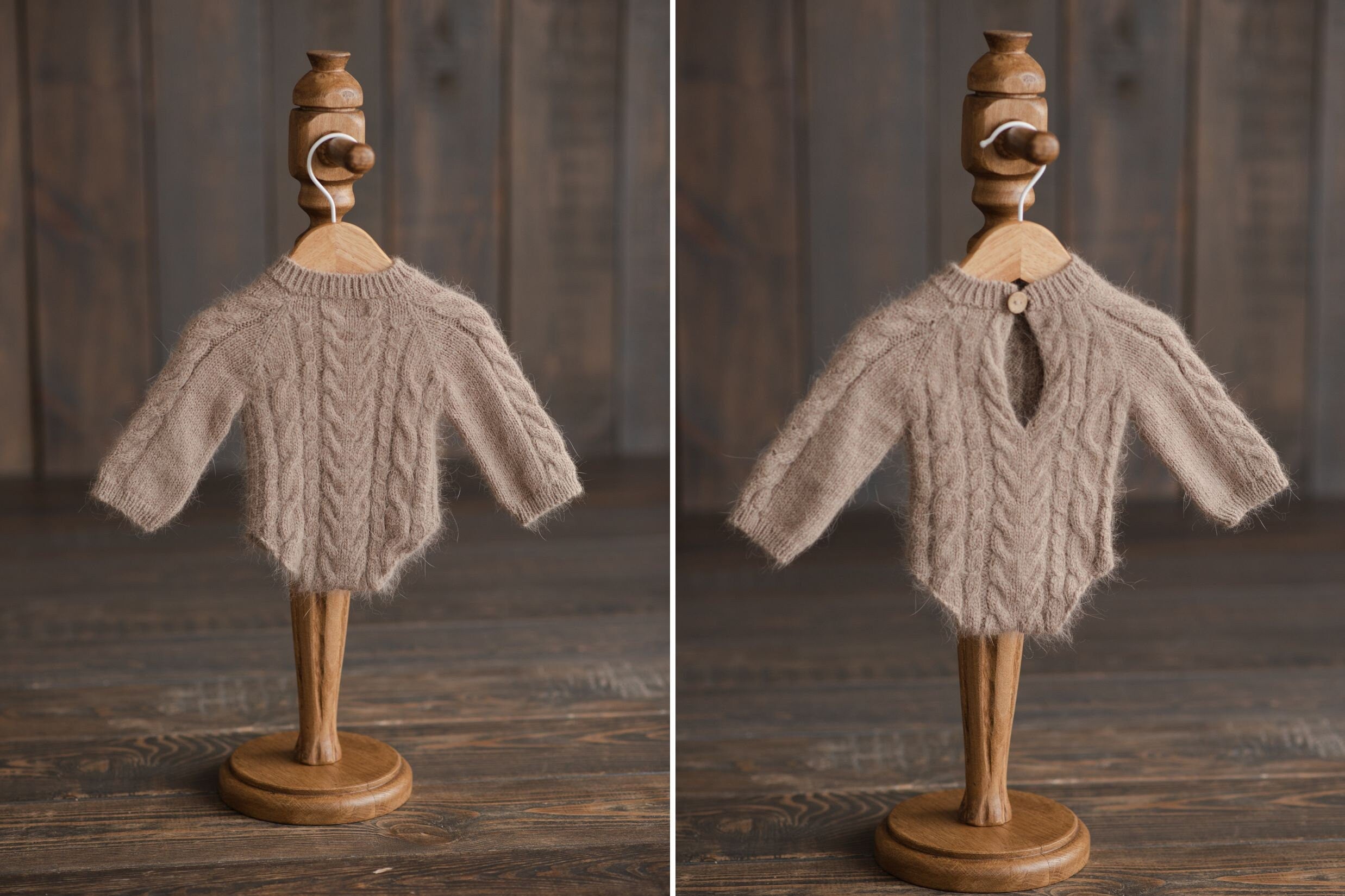 Newborn Cable Knitted Outfit, Newborn Coming Home Outfit,Newborn Cable Knit Hat,Newborn Knitted Outfit,Newborn Photography Props,Pom Pom Hat