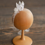 Newborn Crown Headband Girl, Newborn Headband for Photography, Newborn girl headband with pearl, Newborn photography prop, Newborn Tieback