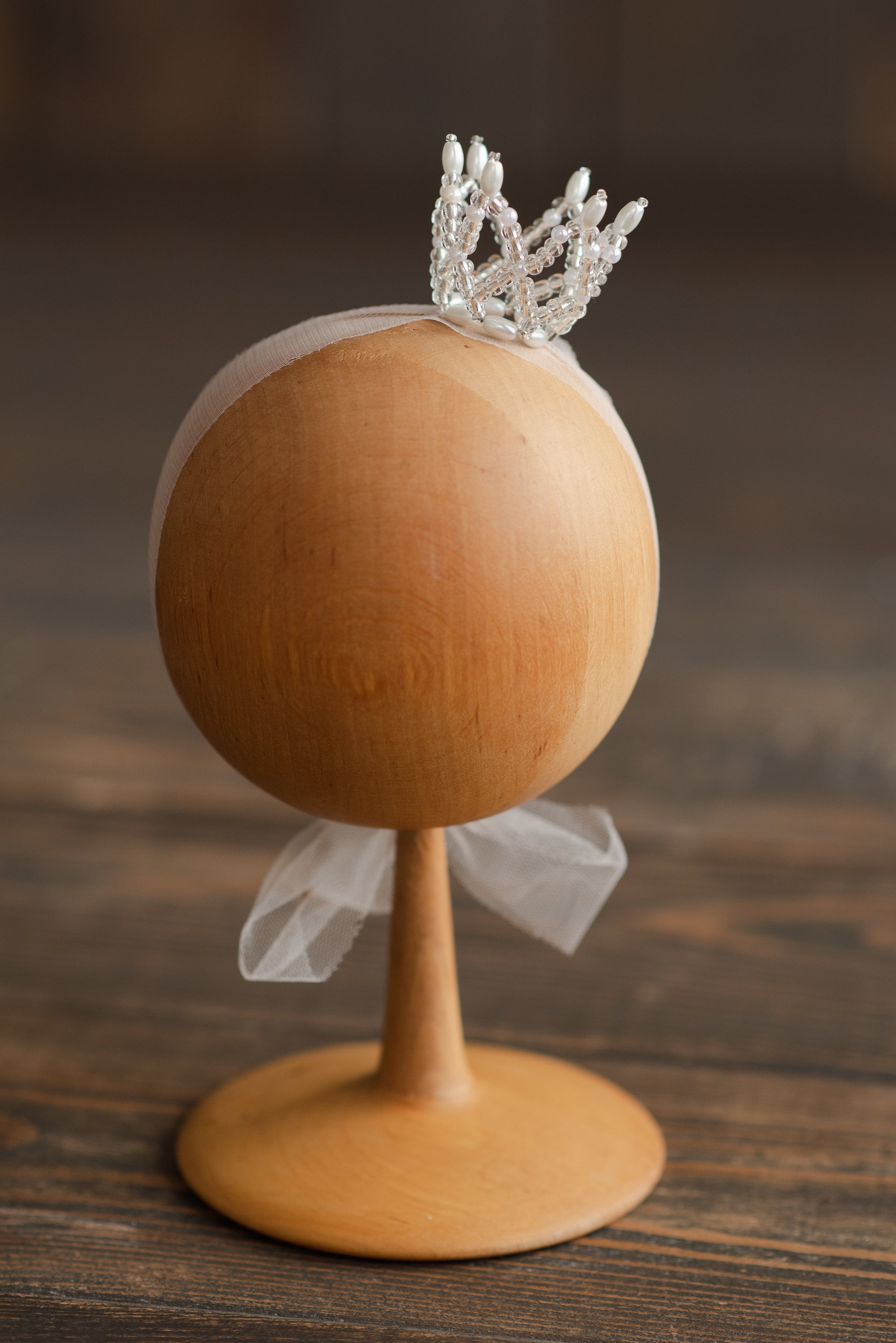 Newborn Crown Headband Girl, Newborn Headband for Photography, Newborn girl headband with pearl, Newborn photography prop, Newborn Tieback