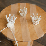 Newborn Crown Headband Girl, Newborn Headband for Photography, Newborn girl headband with pearl, Newborn photography prop, Newborn Tieback