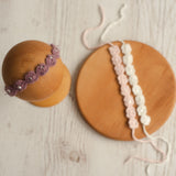 Newborn Knitted Headband for Girl, Newborn Girl Tieback, Newborn Bows Headband Knit, Knit Newborn Girl Headband, Newborn Photography Prop