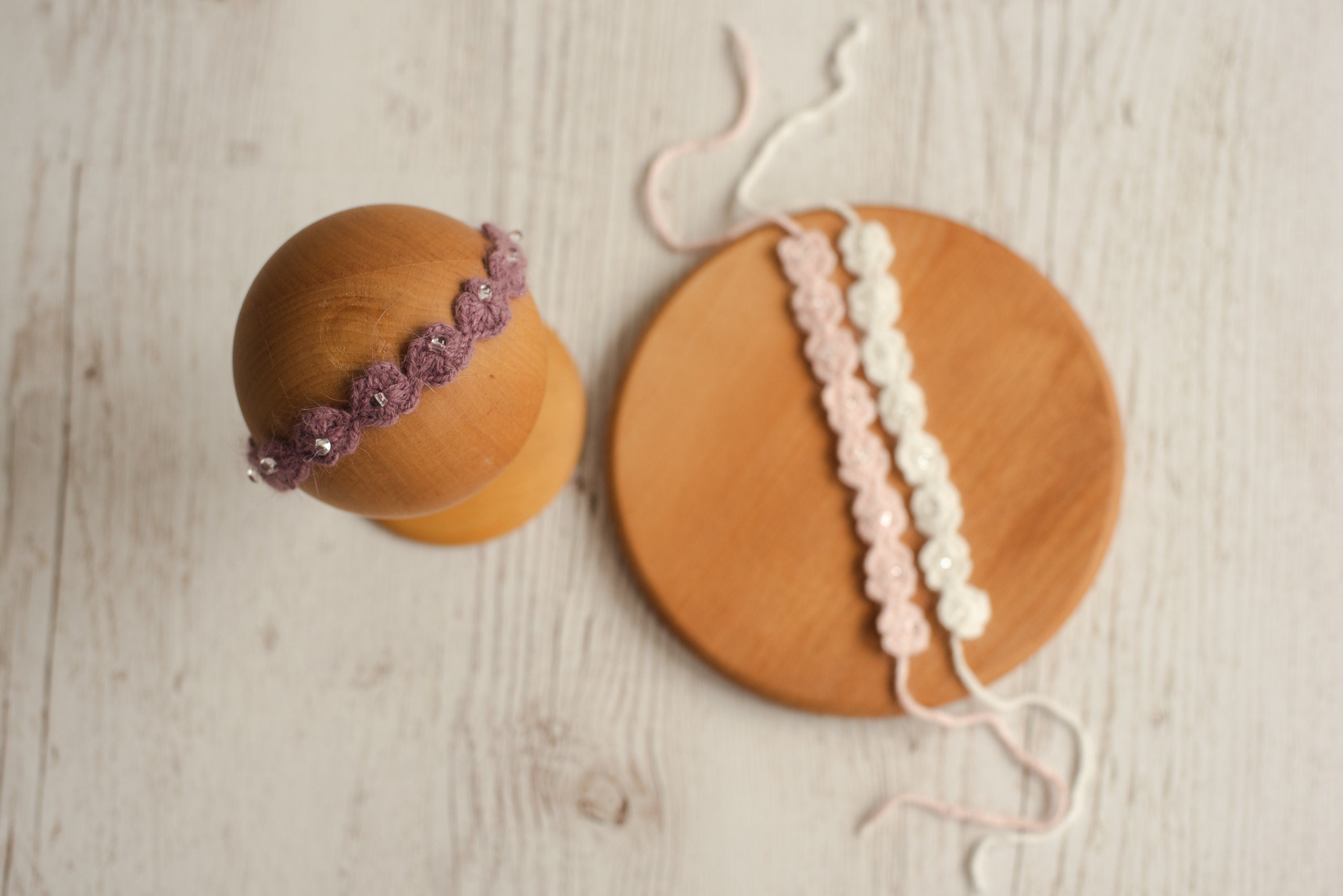 Newborn Knitted Headband for Girl, Newborn Girl Tieback, Newborn Bows Headband Knit, Knit Newborn Girl Headband, Newborn Photography Prop