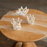 Newborn Crown Headband Girl, Newborn Headband for Photography, Newborn girl headband with pearl, Newborn photography prop, Newborn Tieback