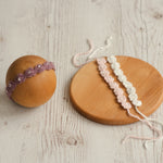 Newborn Knitted Headband for Girl, Newborn Girl Tieback, Newborn Bows Headband Knit, Knit Newborn Girl Headband, Newborn Photography Prop