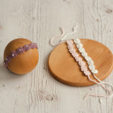 Newborn Knitted Headband for Girl, Newborn Girl Tieback, Newborn Bows Headband Knit, Knit Newborn Girl Headband, Newborn Photography Prop