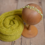 Newborn Beaded Headband Girl, Newborn Headband for Photography, Newborn Tieback, Newborn girl headband with pearl, Newborn photography prop